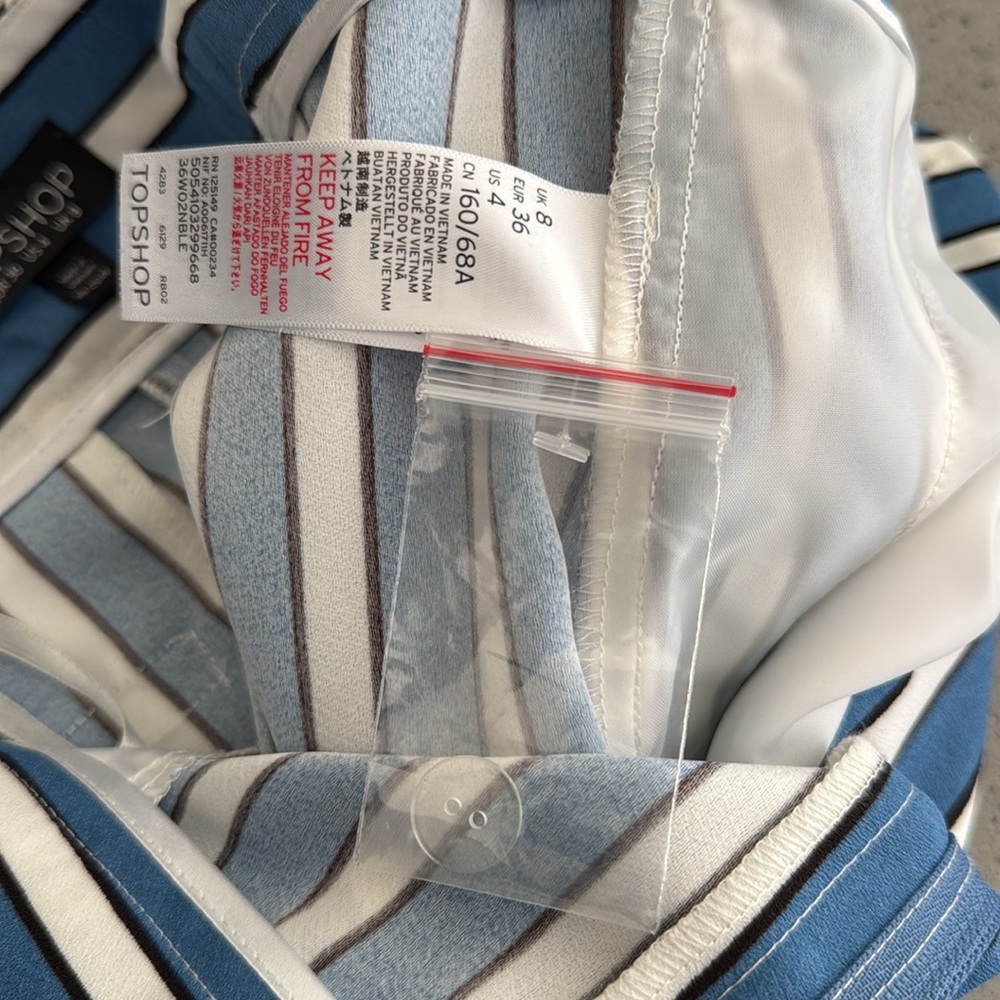 TopShop striped palazzo pants NWOT - Picture 5 of 7